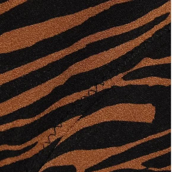 NWT Lisa Marie Fernandez Triangle Bikini Set Zebra Animal Print LMF Sz 3 (6-8) - Picture 5 of 15